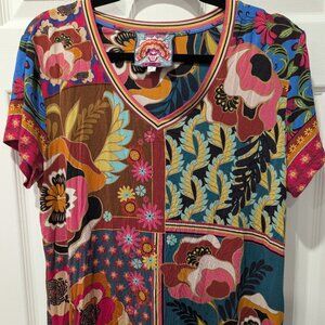 Johnny Was Los Angeles Patchwork Tunic Top – Size L
